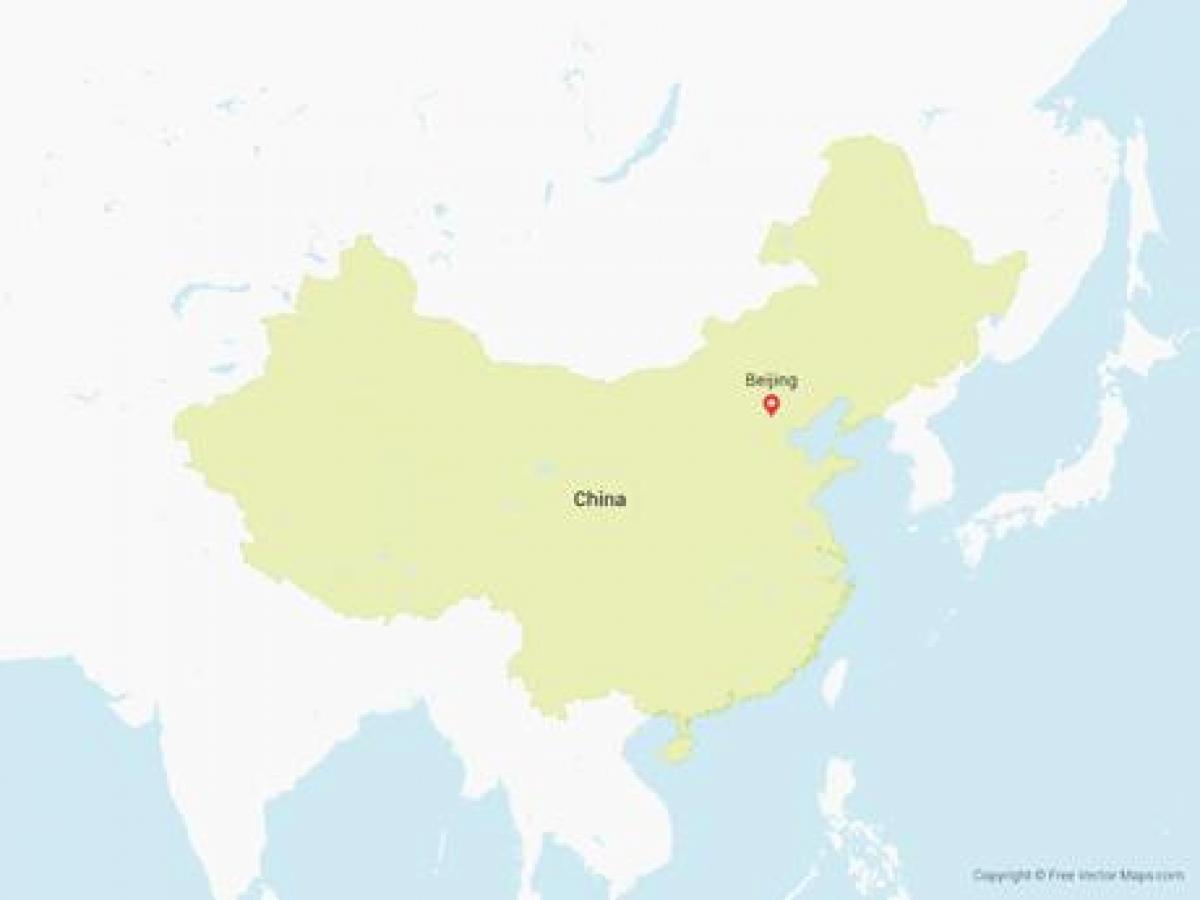 vektor kart over Kina