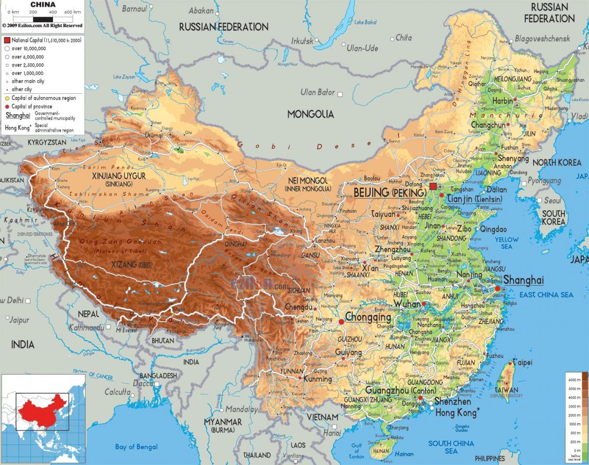 kart i Kina