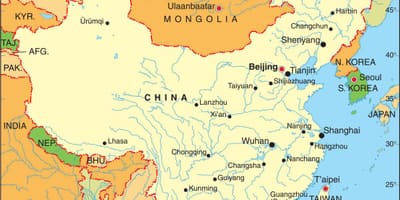 China airlines flight rute kart