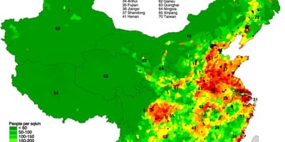 Aldersfordelingen kart over Kina