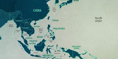 Kart south China sea region