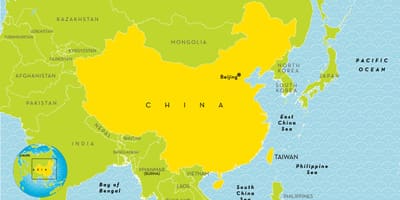 Kina kartet land