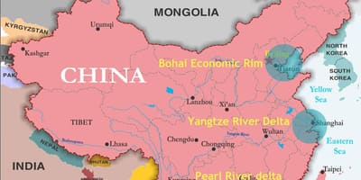 Kart over Kina-porter