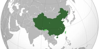 Kina kartet verden